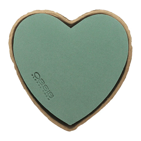 Steckschaum-Herz, OASIS® Biolit®, 25x28x4 cm, Lieferumfang 4 Stück - luterna.de