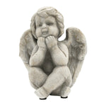 Engel kniend, ca. 10x14x14 cm, dekorativ in Antik-Optik, Grabschmuck, Grabdekoration