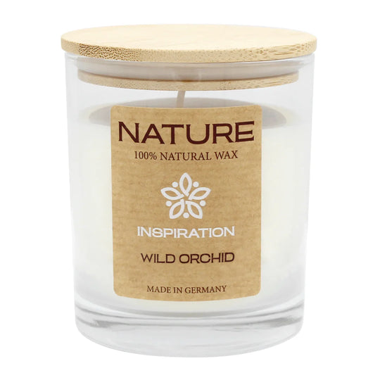 NATURE Duftkerze im Glas, Wild Orchid, WENZEL, 85/70 mm, Brenndauer ca. 28h