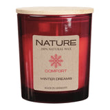 NATURE COMFORT, Duftkerze im Glas, Winter Dreams, WENZEL-Kerzen, 100% NATURAL WAX, 85/70 mm, Brenndauer ca. 25h - luterna.de