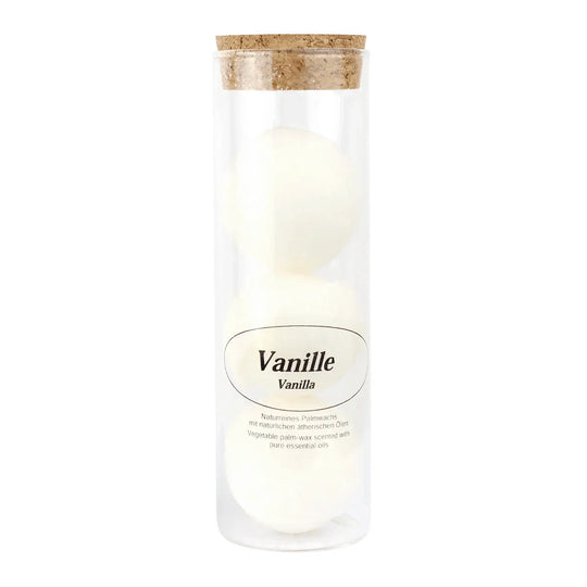 Duftwachs, Vanille, 100% pflanzliches Stearin, mit reinen ätherischen Ölen, KERZENFARM HAHN, 6 Stück