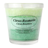 Duftkerze im Glas, Citrus-Rosmarin, 100% pflanzliches Stearin, KERZENFARM HAHN, mit reinen ätherischen Ölen, Brenndauer ca. 24h - luterna.de