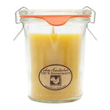 Bienenwachskerze im Weckglas, 100% reines Bienenwachs, KERZENFARM HAHN, 84/70 mm, 160 ml, Brenndauer ca. 20h - luterna.de