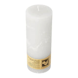 Stumpenkerze aus Paraffin, Elfenbein, Country, 70/190 mm, KERZENFARM HAHN, Brenndauer ca. 72h - luterna.de