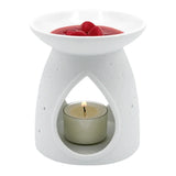 Duftlampe/ Duftstövchen aus Porzellan, Herz, KERZENFARM HAHN, H105 x Ø90 mm - luterna.de