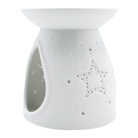 Duftlampe/ Duftstövchen aus Porzellan, Stern, KERZENFARM HAHN, H105 x Ø90 mm - luterna.de