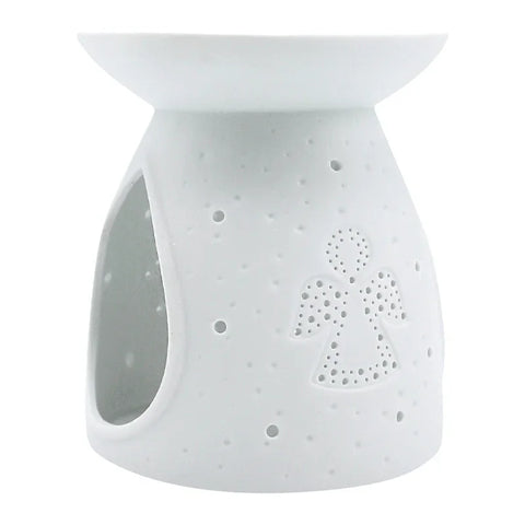 Duftlampe/ Duftstövchen aus Porzellan, Engel, KERZENFARM HAHN, H105 x Ø90 mm - luterna.de