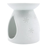 Duftlampe/ Duftstövchen aus Porzellan, Schneeflocke, KERZENFARM HAHN, H105 x Ø90 mm - luterna.de