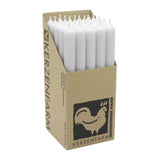 Stabkerzen aus Paraffin, 250/22 mm, Weiß, KERZENFARM HAHN, Brenndauer ca. 12h, 25 Stück pro Verpackung - luterna.de