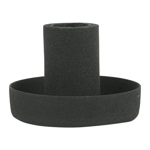 Kerzenhalter für Stabkerzen mit Ø13 mm, Schwarz, H40/Ø50 mm, Ib Laursen - luterna.de