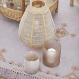 Kerzenhalter aus recyceltem Glas, Faded Rose, Frost-Look, H160/Ø130 mm, Ib Laursen - luterna.de