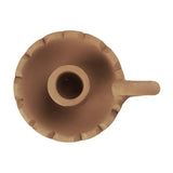 Kerzenhalter aus Ton für Stabkerzen mit Ø22 mm, handgefertigt, Ib Laursen - luterna.de