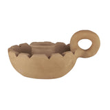 Kerzenhalter aus Ton für Stabkerzen mit Ø22 mm, handgefertigt, Ib Laursen - luterna.de