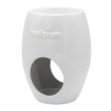 Duftlampe Ellipse aus Keramik, weiß, BOLSIUS, 94/123 mm, für Teelichter - luterna.de