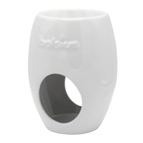 Duftlampe Ellipse aus Keramik, weiß, BOLSIUS, 94/123 mm, für Teelichter - luterna.de