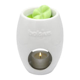 Duftlampe Ellipse aus Keramik, weiß, BOLSIUS, 94/123 mm, für Teelichter - luterna.de