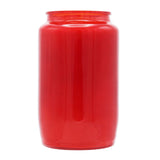 MONULUX-Glasöllicht, 100% reines Pflanzenöl, Rot, Brenndauer ca. 60 Stunden, 95/55 mm, Karton mit 20 Stück - luterna.de