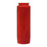 AETERNA-Öllicht, 100% reines Pflanzenöl, Rot, Nr. 10, Brenndauer 9 Tage, 190/65 mm, Karton mit 20 Stück - luterna.de