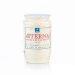 AETERNA-Öllicht, 100% reines Pflanzenöl, Weiß, Nr. 2, Brenndauer 3 Tage, 98/58 mm, Karton mit 20 Stück