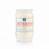 AETERNA-Öllicht, 100% reines Pflanzenöl, Weiß, Nr. 2, Brenndauer 3 Tage, 98/58 mm, Karton mit 20 Stück - luterna.de