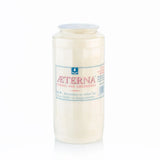 AETERNA-Öllicht, 100% reines Pflanzenöl, Weiß, Nr. 8, Brenndauer 7 Tage, 151/68 mm, Karton mit 20 Stück - luterna.de