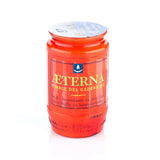 AETERNA-Öllicht, 100% reines Pflanzenöl, Rot, Nr. 3, Brenndauer 3 Tage, 98/58 mm, Karton mit 20 Stück - luterna.de