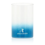 Grablampenschutzglas für kleine Grabkerzen, hitzebeständig, 100/65 mm, mit blauem Farbverlauf