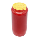 MONULUX-Glasöllicht, 100% reines Pflanzenöl, Rot, Brenndauer ca. 120 Stunden, 140/65 mm, Karton mit 20 Stück