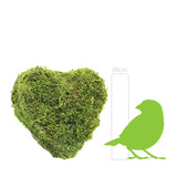 Pflanzherz aus Rattan und Moos, 17xh6 cm, naturfarbene Optik, Grabschmuck, Grabdekoration - luterna.de