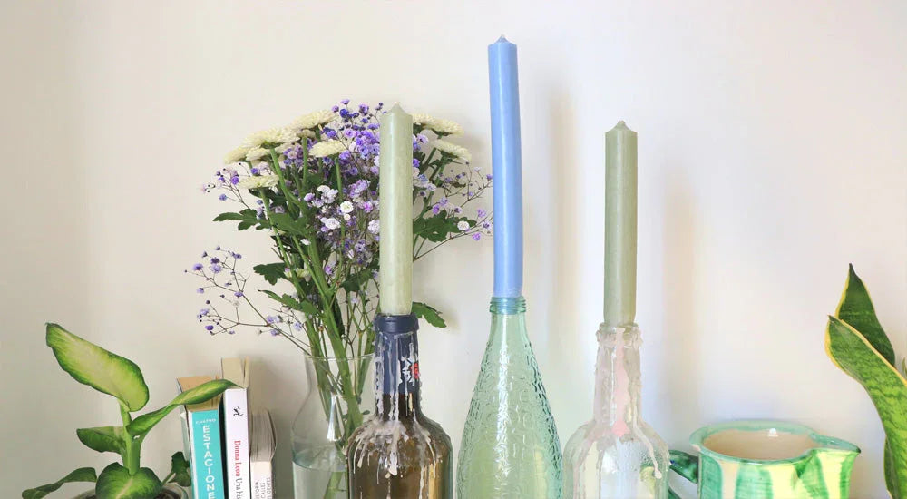 Weinflaschen upcyceln: DIY-Anleitung für stylische Kerzenhalter –