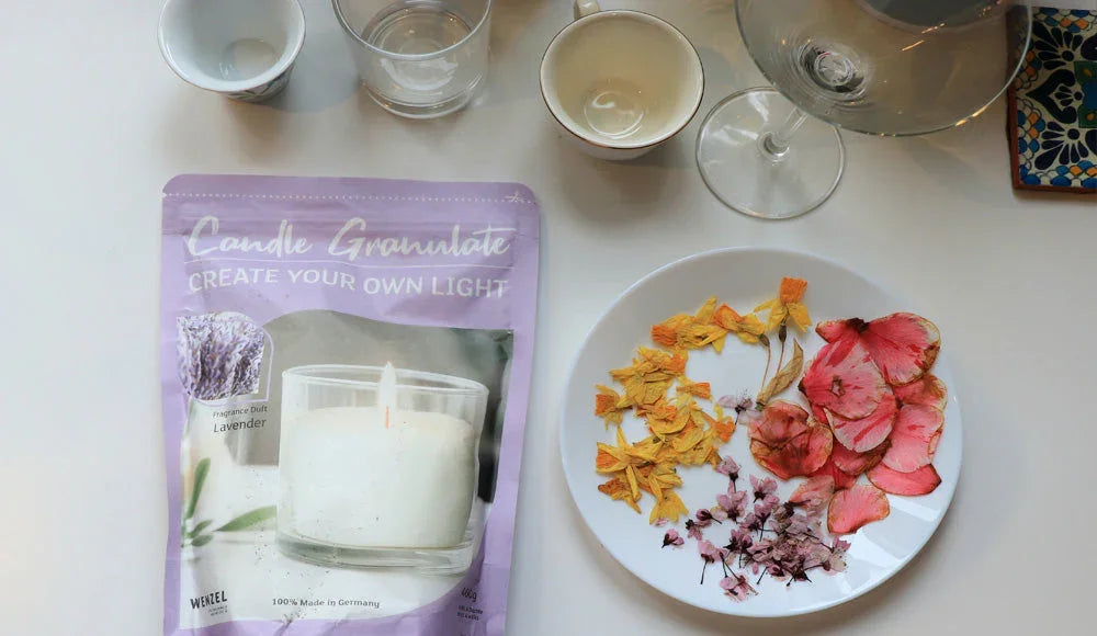 DIY-Anleitung: Kerzen mit Kerzengranulat selber machen