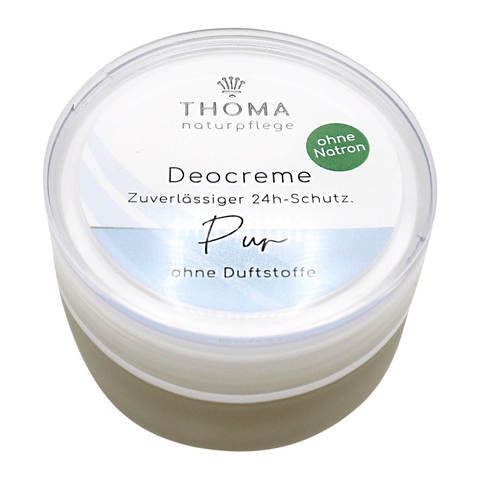 Deocreme pur, THOMA Naturseifen-Manufaktur, ohne Duftstoffe, für besonders sensible Haut, 50 ml