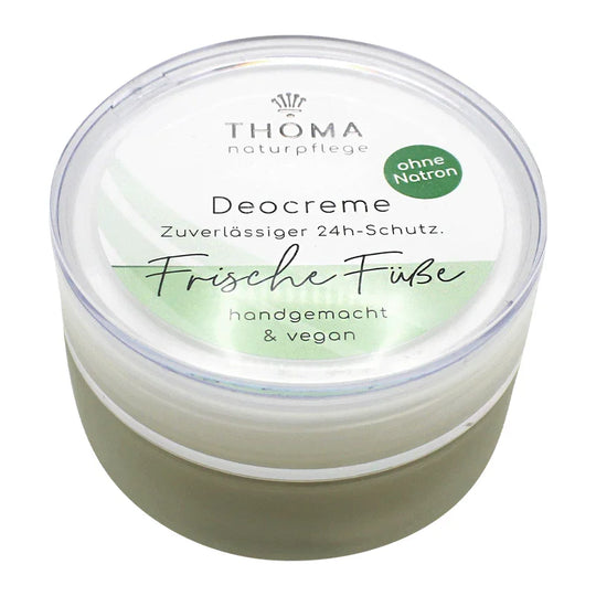 Fuß-Deocreme – vegan, THOMA Naturseifen-Manufaktur, natürlich, minzig, 50 ml
