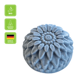 Rasierseife mit Aktivkohle, Landseife Naturkosmetik, 100% Bio, handgefertigt & vegan, 80 g, Gesichtspflege