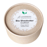 Sheabutter unraffiniert - die natürlichste Hautpflege, Landseife Naturbalsam, 100% Bio, handgefertigt & vegan, 80 g