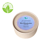 Sheabutter Lavendel - die natürliche Hautpflege mit Lavendelduft, Landseife Naturbalsam, 100% Bio, handgefertigt & vegan, 80 g