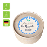 Sheabutter Orange - die natürliche Hautpflege mit Orangenduft, Landseife Naturbalsam, 100% Bio, handgefertigt & vegan, 80 g