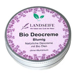 Deocreme mit blumigem Duft, Landseife Naturkosmetik, 100% Bio, handgefertigt & vegan, 50 g, Körperpflege