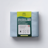 Marenela Inkontinenzunterlagen waschbar 75×90 cm (4 Stück) – kochfeste, wiederverwendbare Bettunterlage, saugstark bis ca. 1.500 ml/m², flüssigkeitsdicht, OEKO-TEX – für Erwachsene, Kinder & Senioren