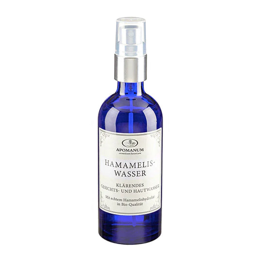 Echtes Bio-Hamameliswasser, Apomanum, besonders hautpflegend durch naturreines Bio-Hamamelishydrolat, 100 ml, Gesichtspflege, Hautpflege