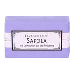 Sapola Lavendelseife, Apomanum, 100% natürlich, mit naturreinen ätherischen Pflanzenölen, 100 g