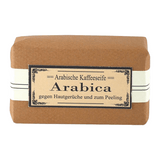 Arabica Kaffee-Seife, Apomanum, 100% natürlich, mit naturreinen ätherischen Pflanzenölen, 100 g, hilft gegen Küchengerüche, Körperpflege