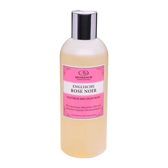 Duschgel Englische Rose, Apomanum, 100% natürlich, mit naturreinen ätherischen Pflanzenölen, 250 ml, Körperpflege
