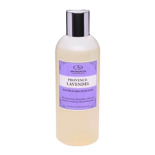 Duschgel Provence-Lavendel, Apomanum, 100% natürlich, mit naturreinen ätherischen Pflanzenölen, 250 ml, Körperpflege