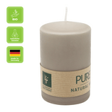 100% PURE, NATURAL WAX, Stumpenkerze, Sand, WENZEL, 90/60 mm, Brenndauer ca. 25h, 100% plastikfrei