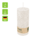 100% PURE, OLIVE WAX, vegane Stumpenkerze, Sahara, WENZEL, 130/60 mm, Brenndauer ca. 40h - luterna.de