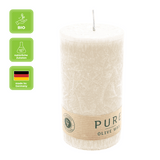 100% PURE, OLIVE WAX, vegane Stumpenkerze, Sahara, WENZEL, 130/70 mm, Brenndauer ca. 59h
