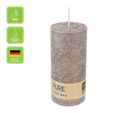 100% PURE, OLIVE WAX, vegane Stumpenkerze, Siena, WENZEL, 130/60 mm, Brenndauer ca. 40h - luterna.de