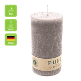 100% PURE, OLIVE WAX, vegane Stumpenkerze, Siena, WENZEL, 130/70 mm, Brenndauer ca. 59h - luterna.de