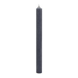 25 Stabkerzen Anthrazit, 180/22 mm, KERZENFARM HAHN, durchgefärbt, Brenndauer 8h